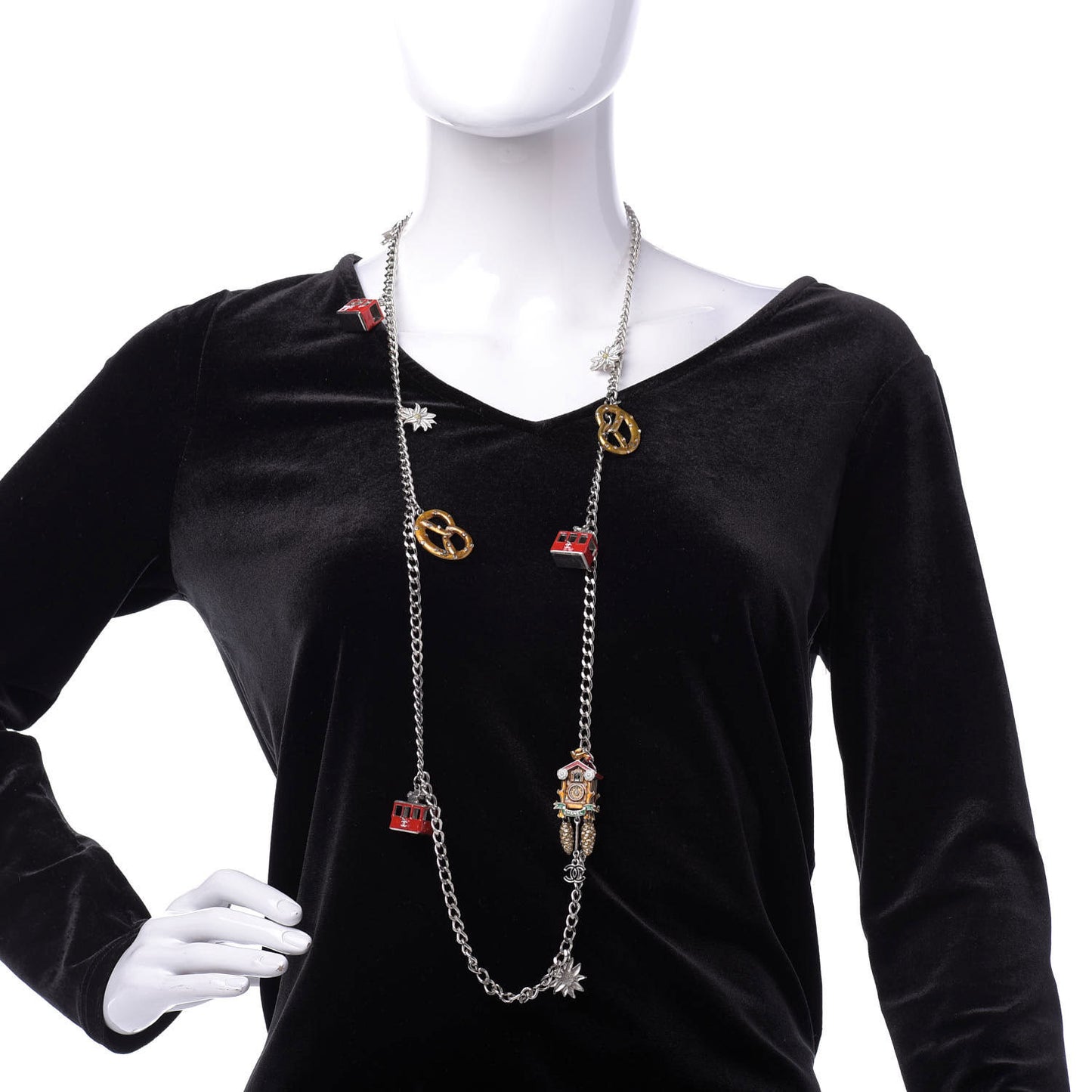 Paris Salzburg Charm Necklace Silver