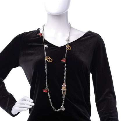 Chanel Paris Salzburg Charm Necklace Silver 2 of 11