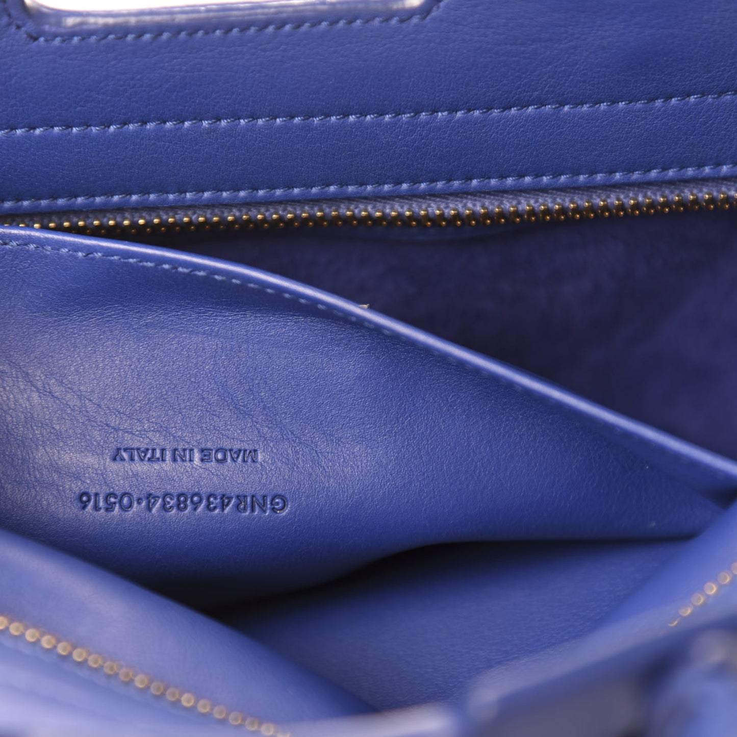 Calfskin Suede Baby Monogram Downtown Cabas Ultramarine