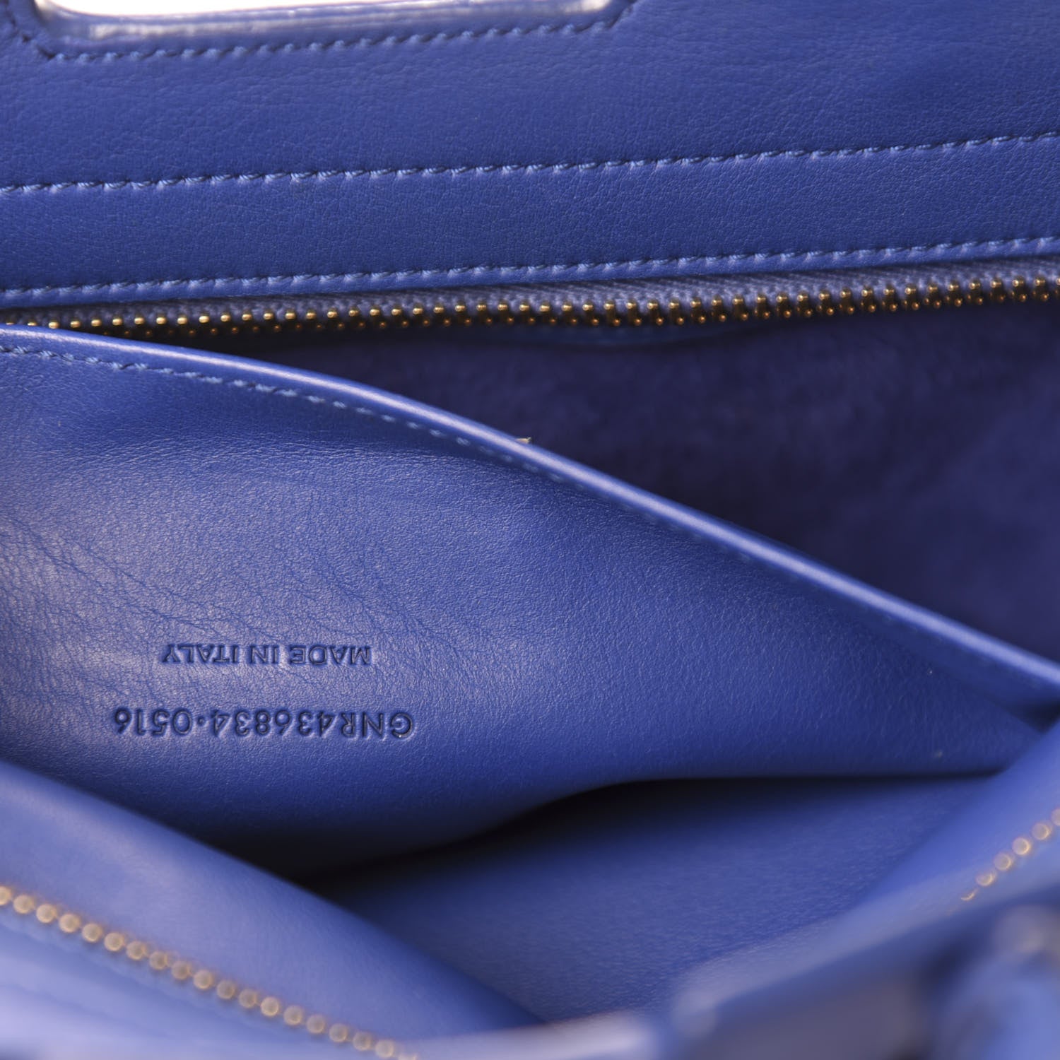 Saint Laurent Calfskin Suede Baby Monogram Downtown Cabas Ultramarine 10 of 12