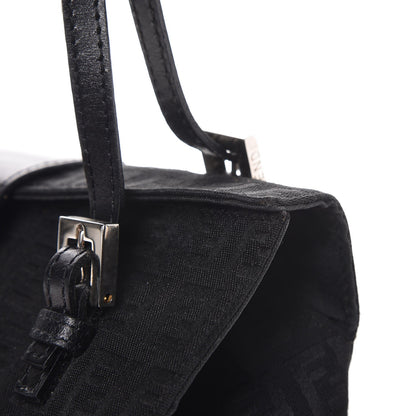 Fendi Zucchino Small Shoulder Bag Black 10 of 10