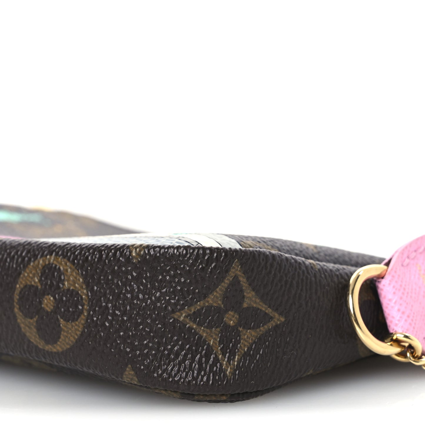 Monogram 2022 Christmas Animation Paris Mini Pochette Accessories Pink