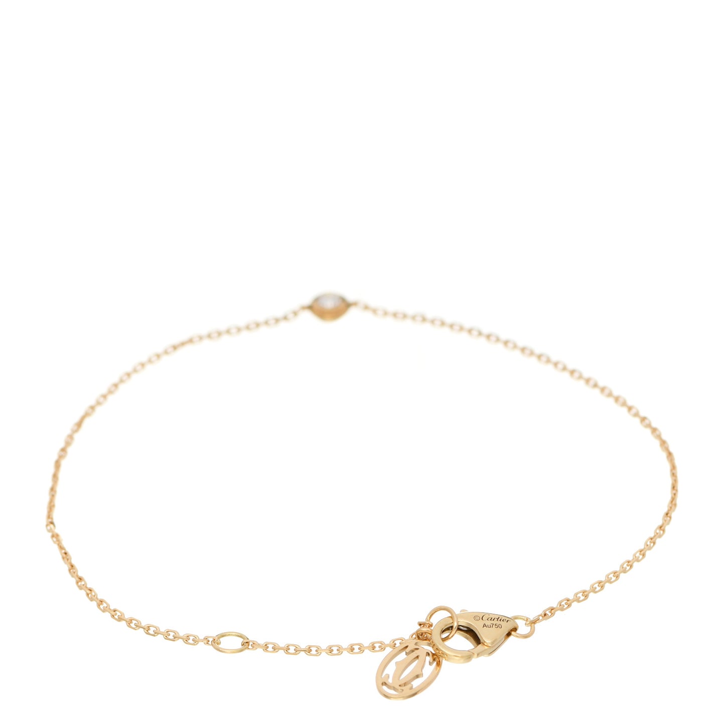 18K Yellow Gold Diamond XS D'Amour Bracelet