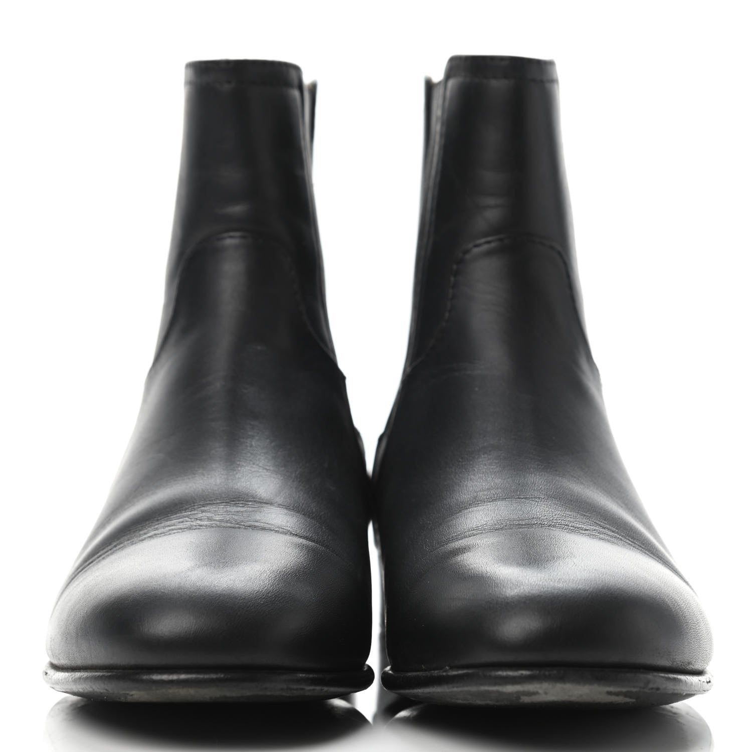Chanel Calfskin Elastic Short Boots 36.5 Black 2 of 4