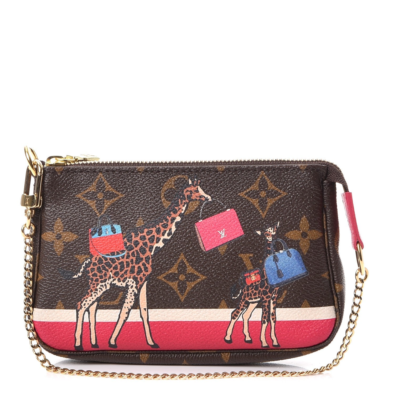 Louis Vuitton Monogram 2017 Christmas Animation Mini Pochette Accessories 1 of 8