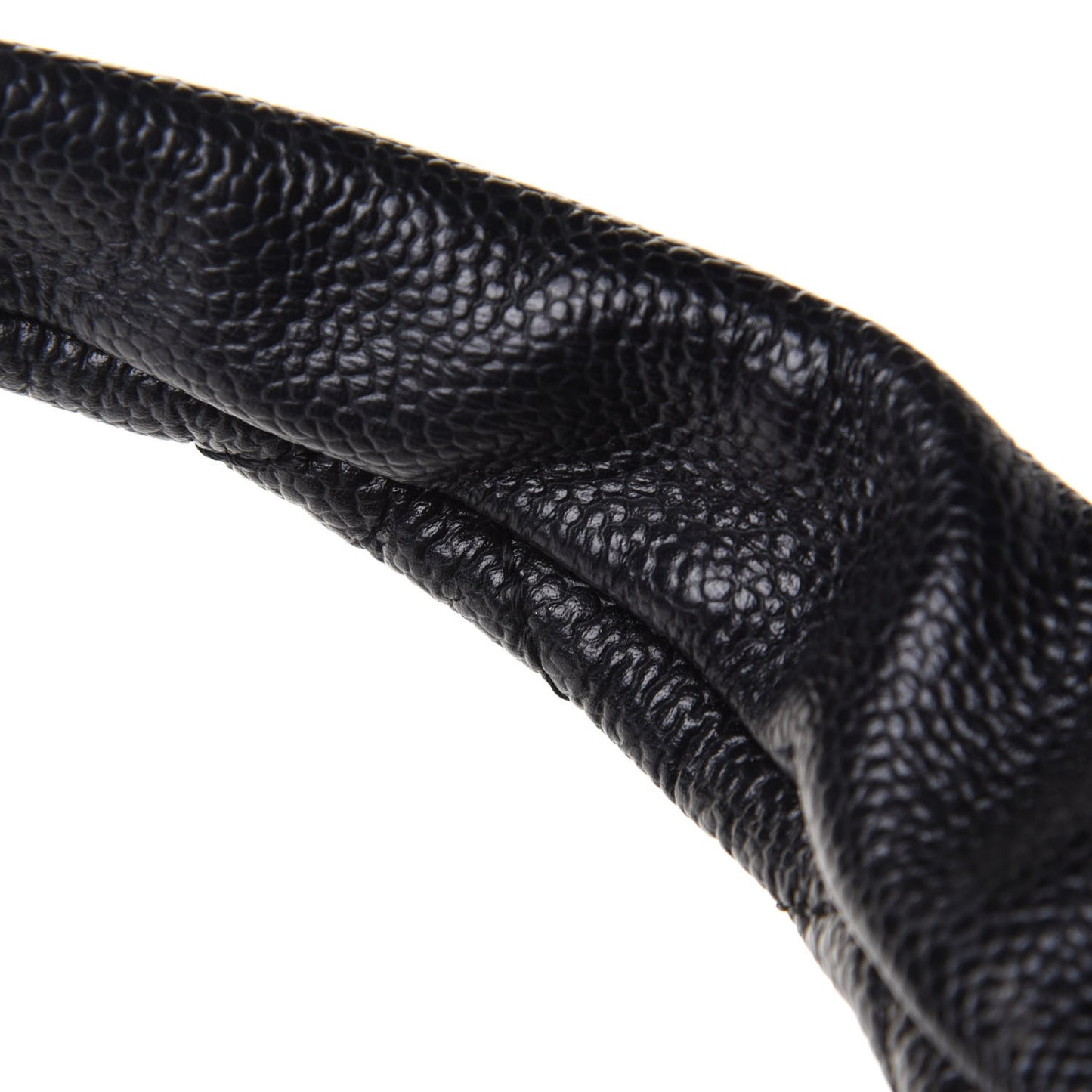Caviar Quilted CC Timeless Bowler Black