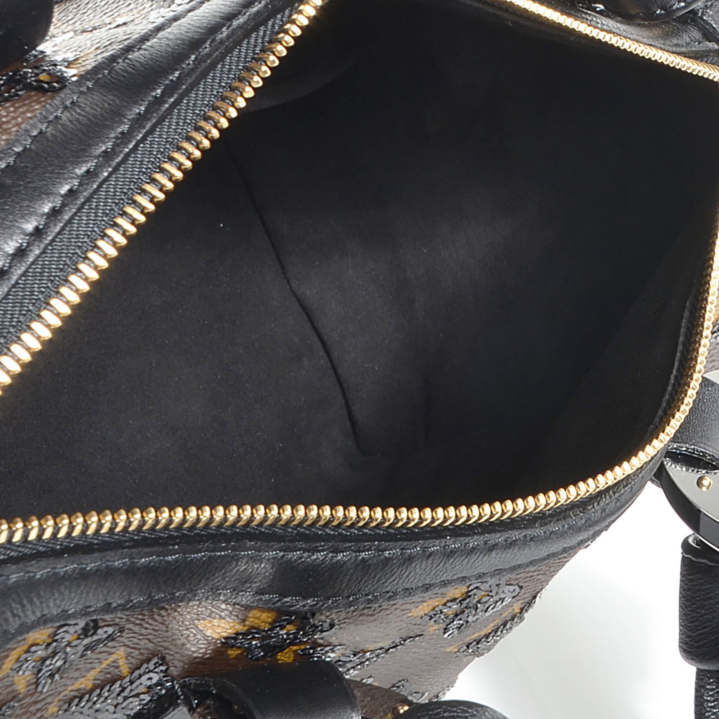 Monogram Sequins Eclipse Speedy 28 Black