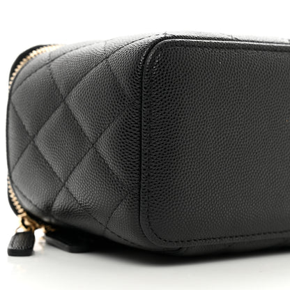 Chanel Caviar Quilted Small Vanity Case With Chain Black 8 of 10