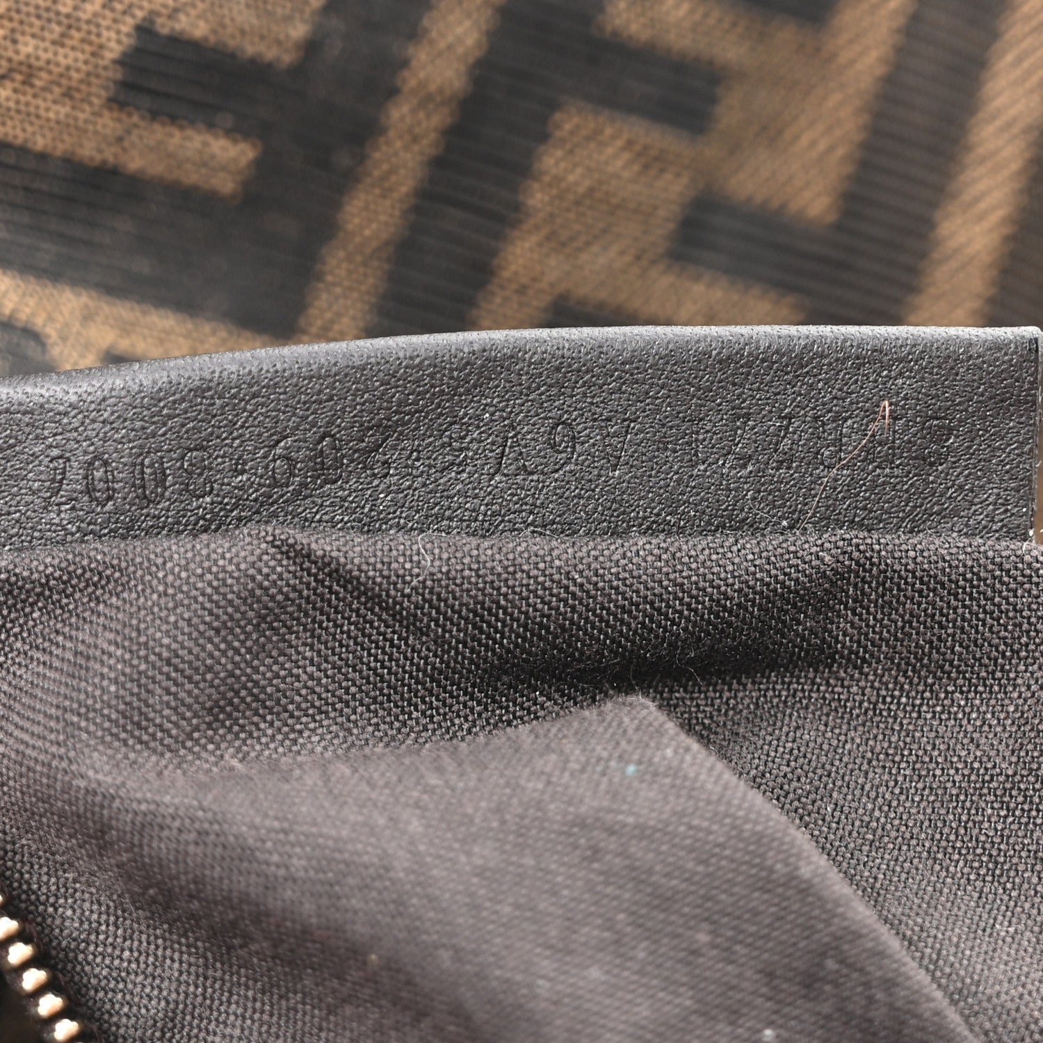 Fendi Fabric Jacquard FF 1974 Large Baguette Tobacco Moro Fuxia Fluo 7 of 10