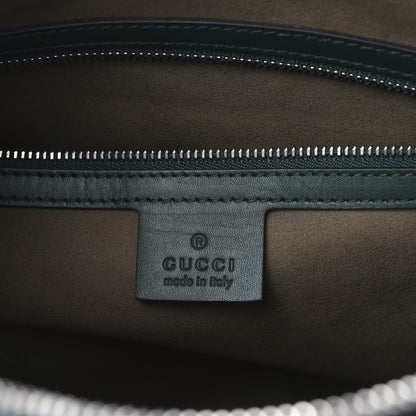 Gucci GG Supreme Monogram Bloom Butterfly Embroidered Medium Boston Green 6 of 9