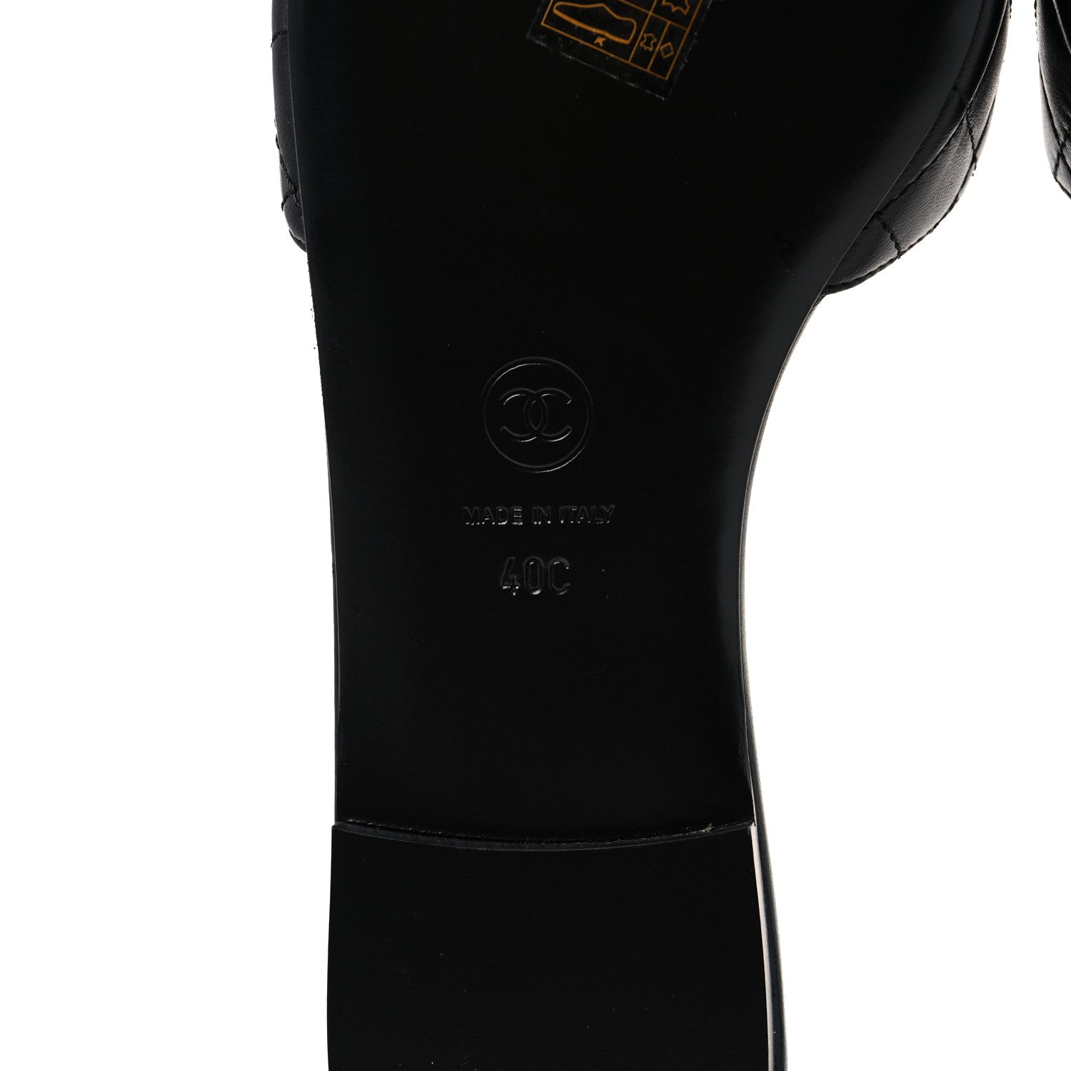 Chanel Lambskin Quilted CC Turnlock Sandals 40 Black 6 of 8