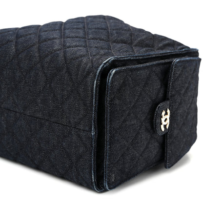 Chanel Denim Quilted Medium Chanel 25 Handbag Dark Blue 11 of 11