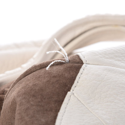 Bottega Veneta Cervo Deerskin Large Hobo Bianco White 8 of 16