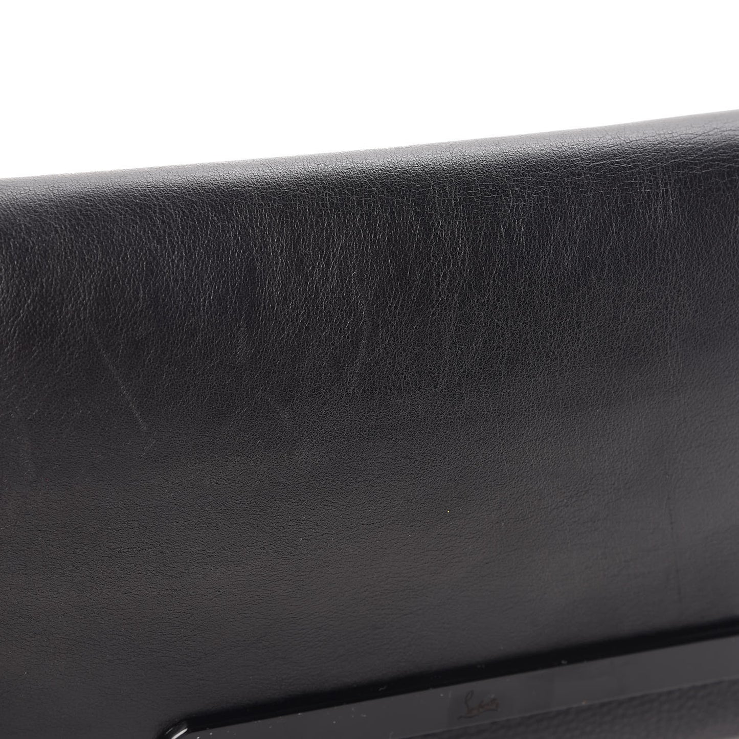Calfskin Rougissime Flap Crossbody Clutch Black