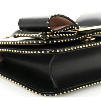 Salvatore Ferragamo Calfskin Studded Mini Vara Bow Rainbow Crossbody Bag Black 9 of 11