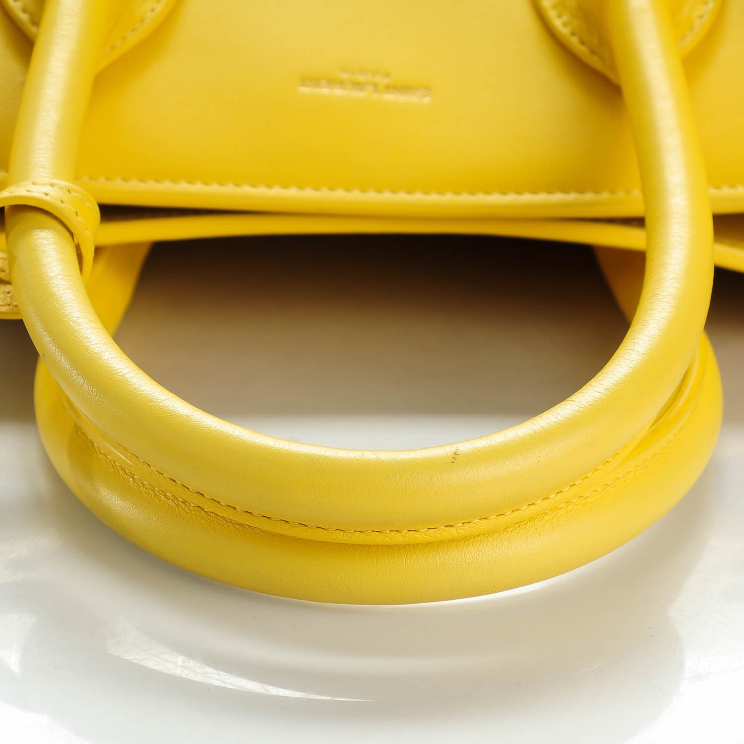 Saint Laurent Calfskin Small Sac De Jour Bag Yellow 8 of 8