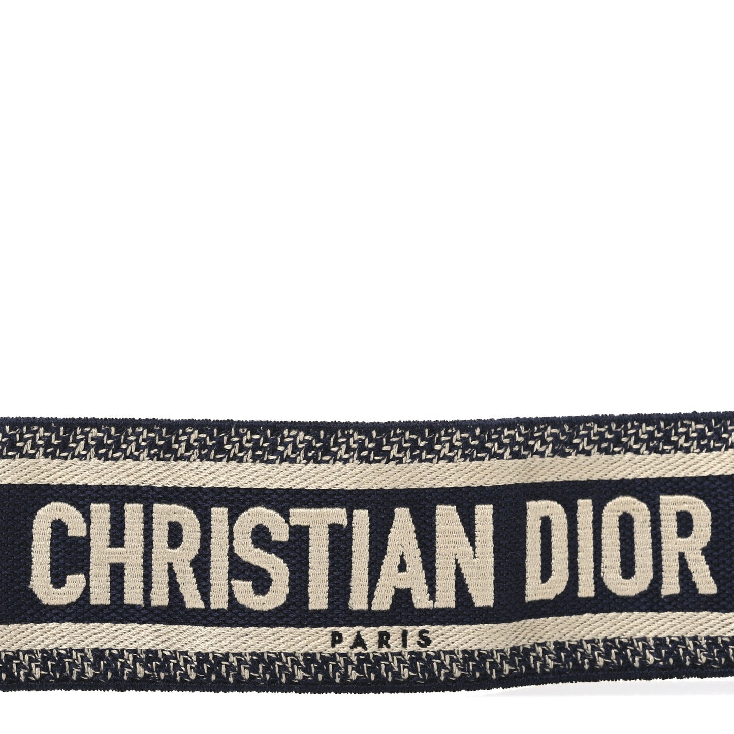 Canvas Embroidered Shoulder Strap Blue