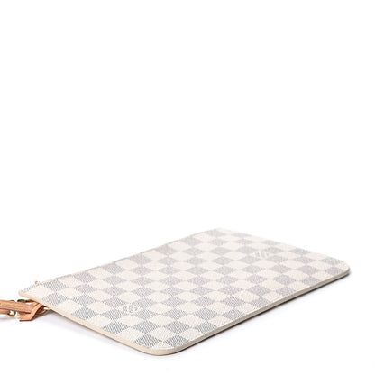 Louis Vuitton Damier Azur Neverfull MM GM Pochette Rose Ballerine 3 of 8