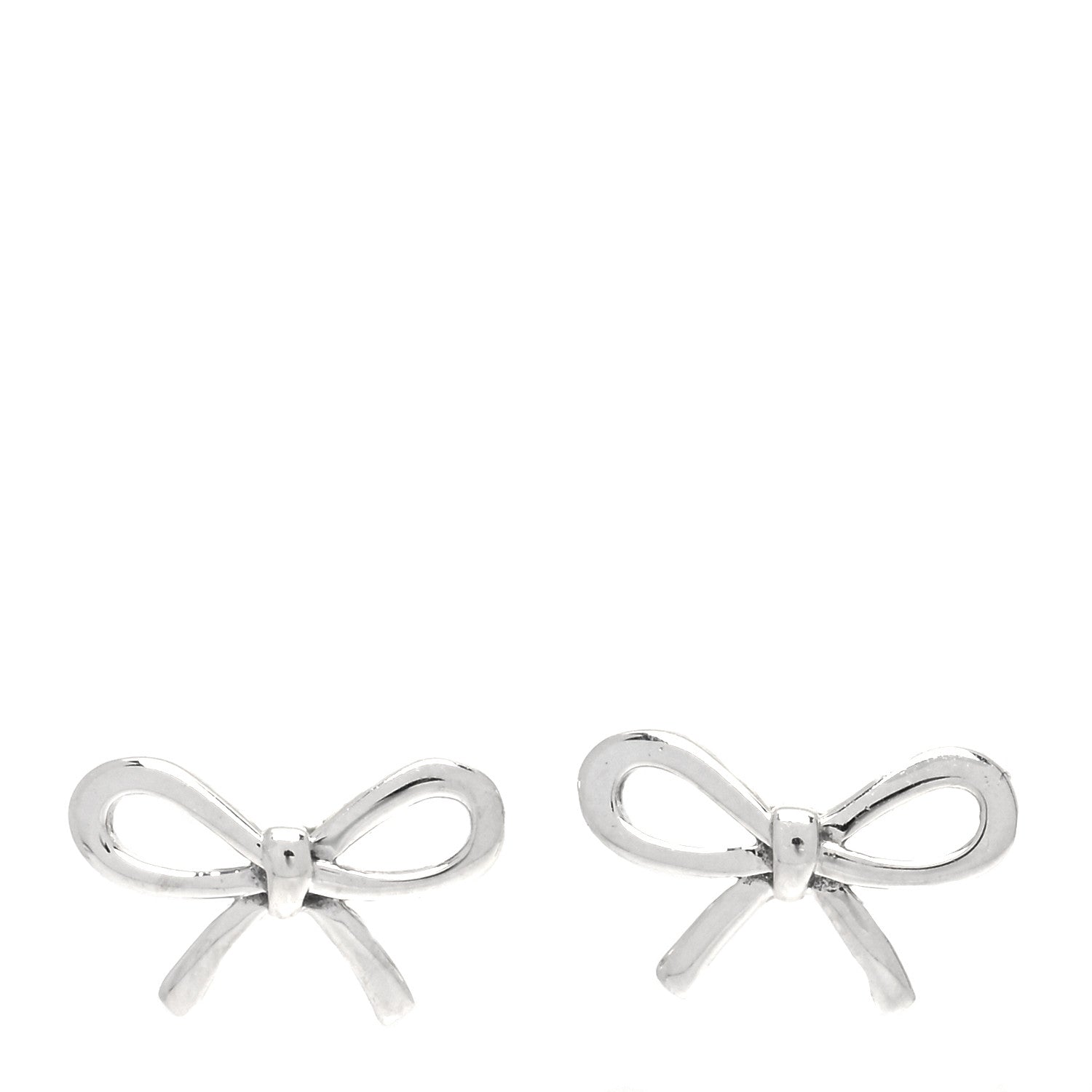 Tiffany Sterling Silver Bow Earrings 1 of 5
