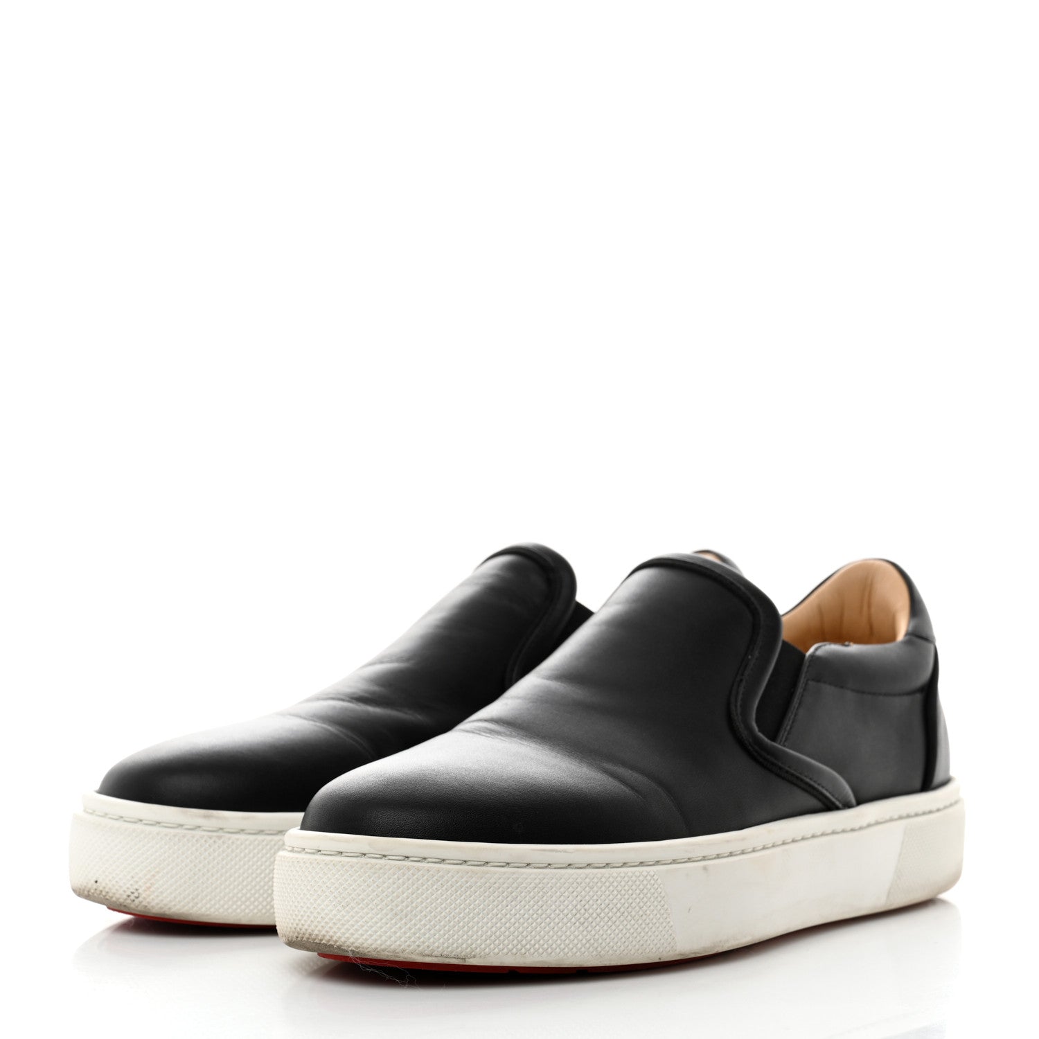 Christian Louboutin Calfskin Masteraltissima Flat Sneakers 38 Black 3 of 7
