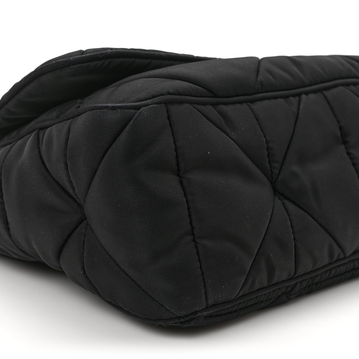 Prada Re-Nylon Quilted Padded Flap Shoulder Bag Black 7 of 8