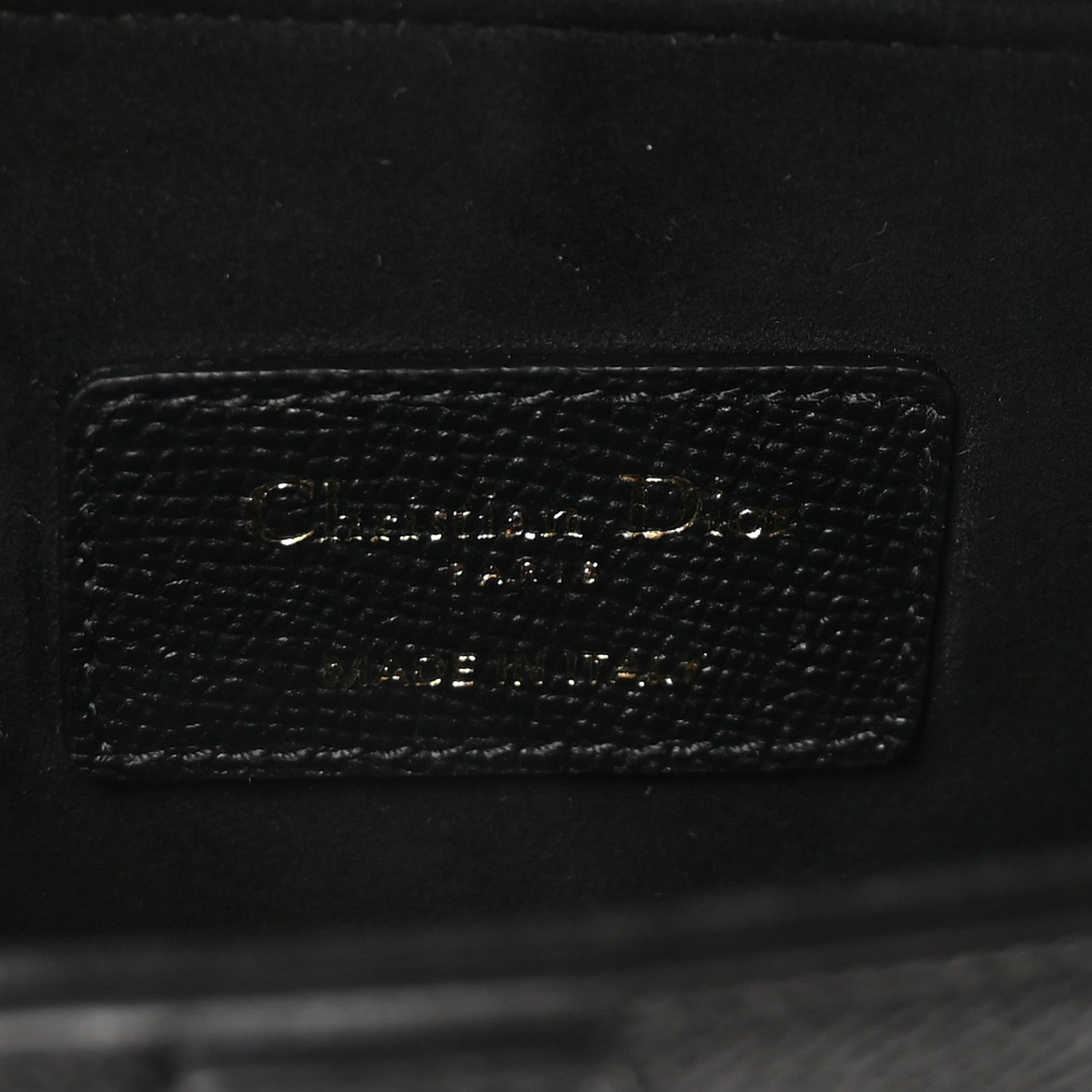 Christian Dior Grained Calfskin Mini Saddle Bag With Strap Black 7 of 11
