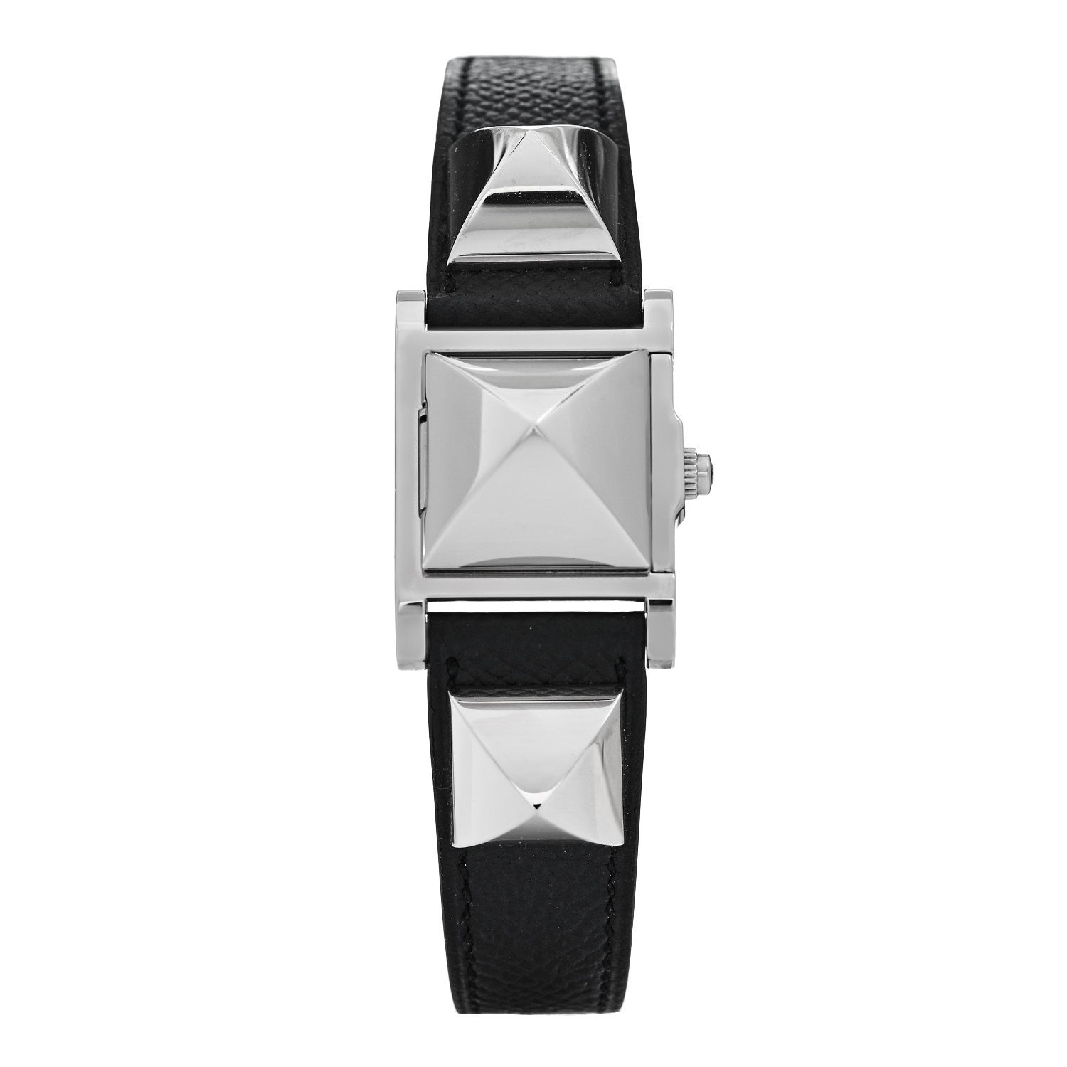 Hermes Stainless Steel Epsom 23mm Medor Quartz Watch Noir 1 of 5