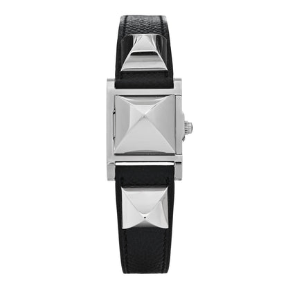 Hermes Stainless Steel Epsom 23mm Medor Quartz Watch Noir 1 of 5