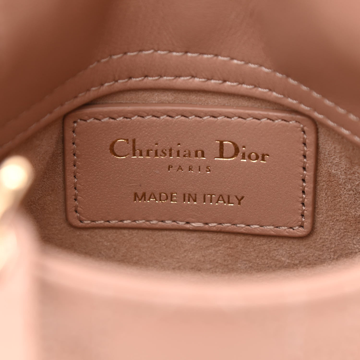 Christian Dior Lambskin Cannage Micro Lady Dior Rose Des Vents 6 of 9