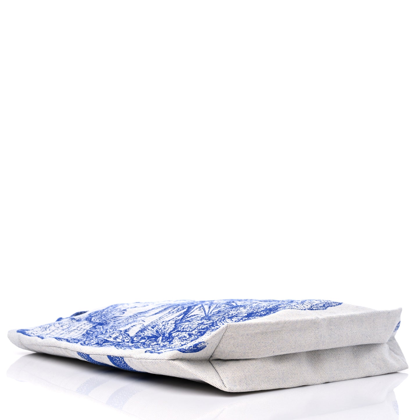 Canvas Print Cruise Tote Ivory Blue