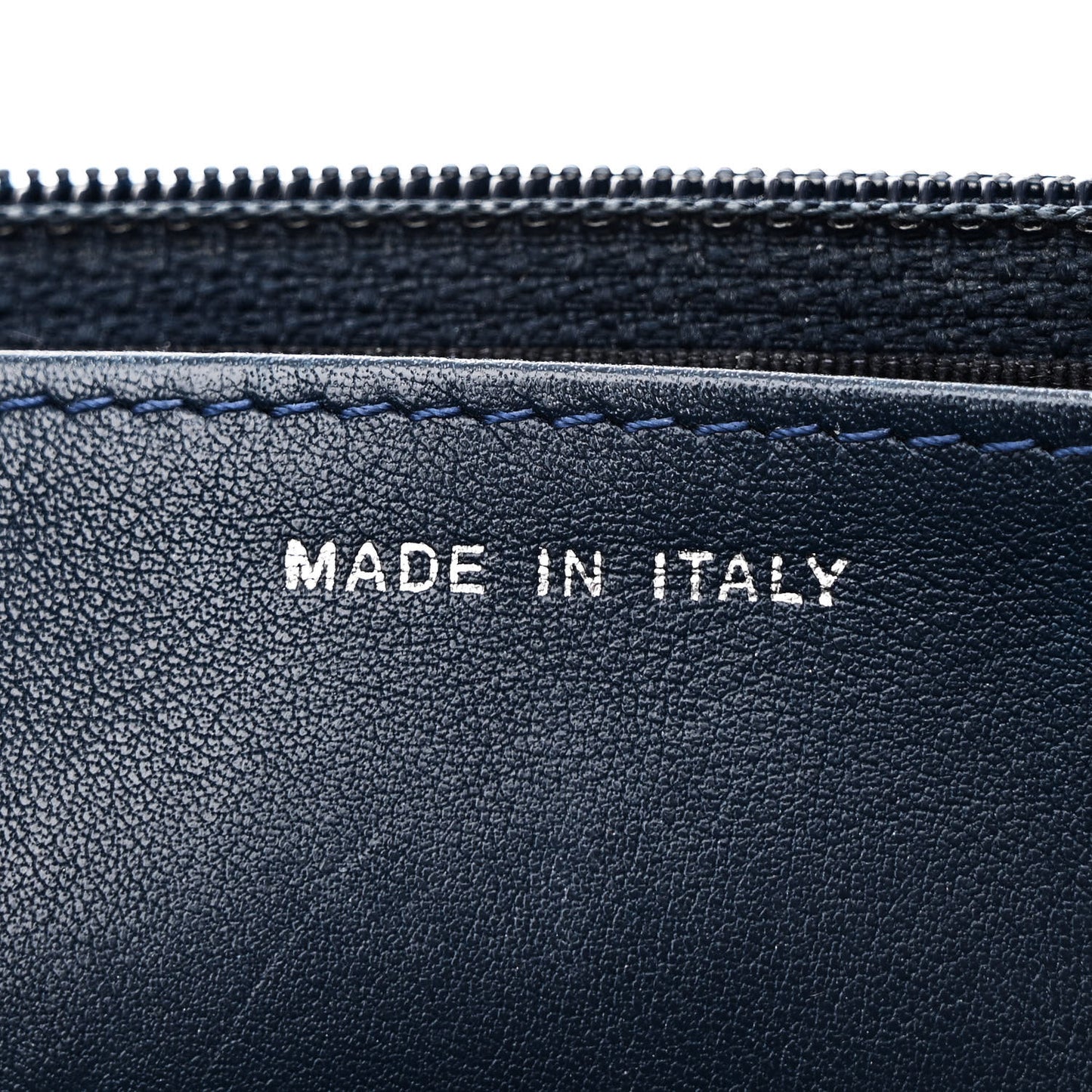 Patent Quilted Wallet On Chain WOC Blue