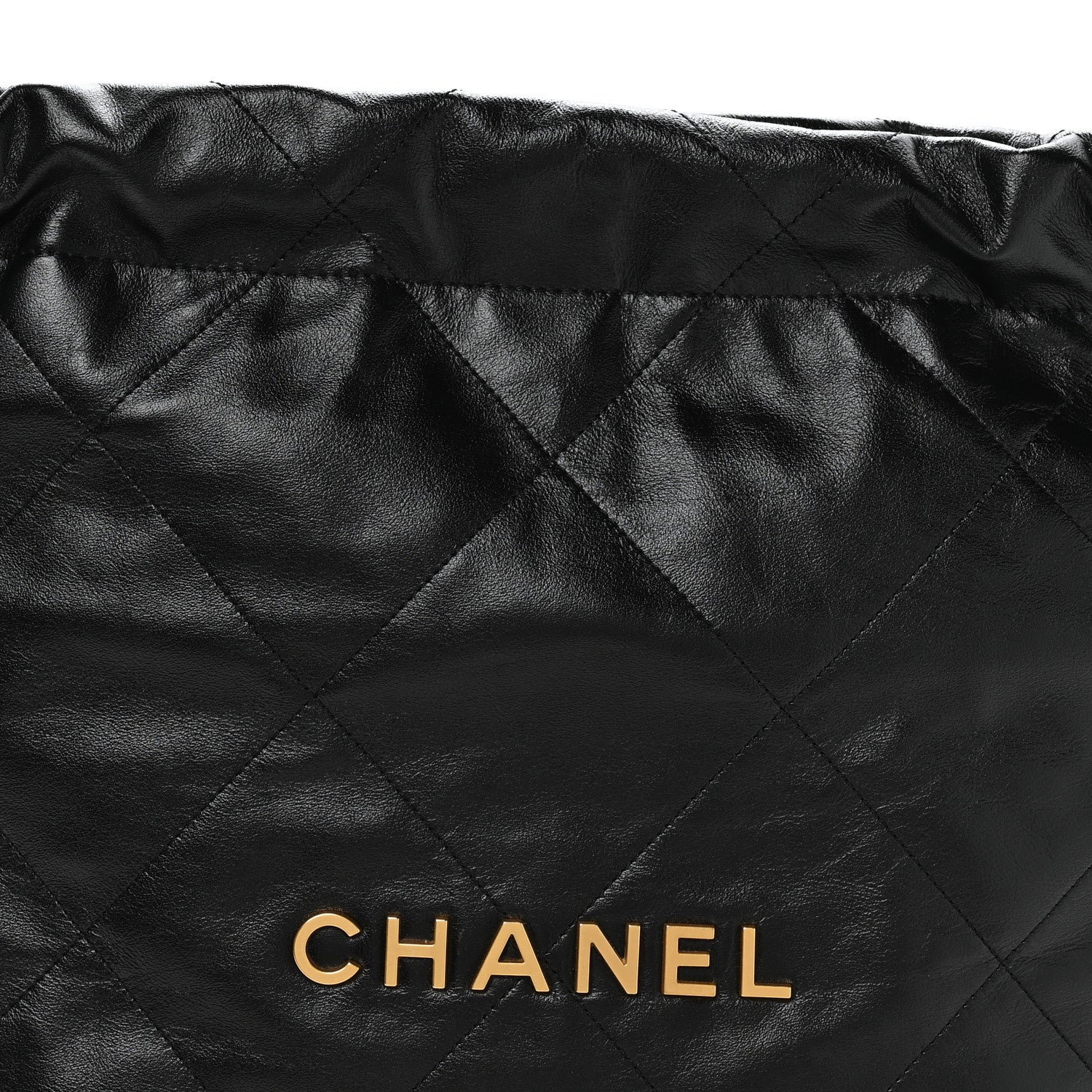 Chanel Shiny Calfskin Quilted Small Chanel 22 Black 9 of 11