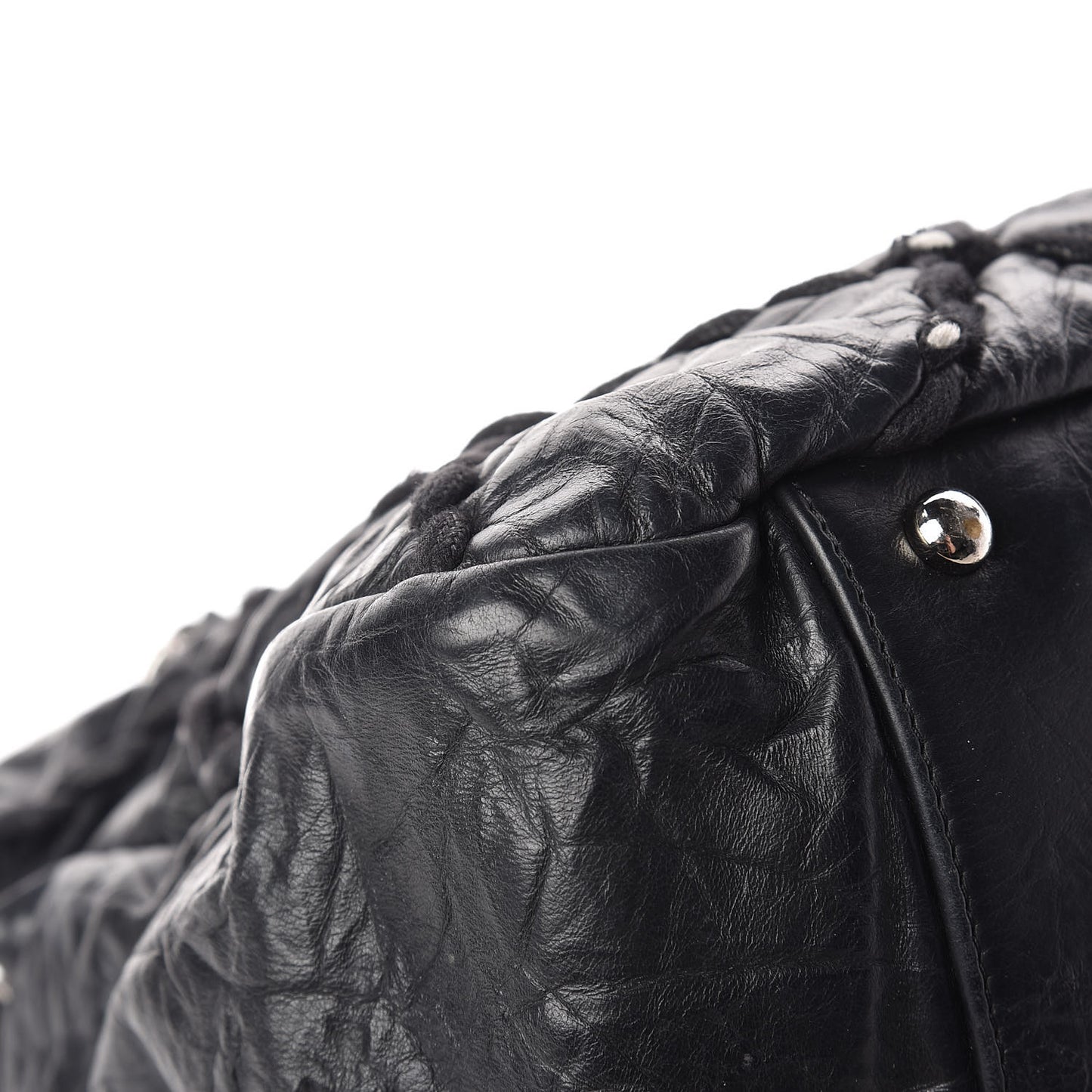 Calfskin Ultra Stitch Tote Black