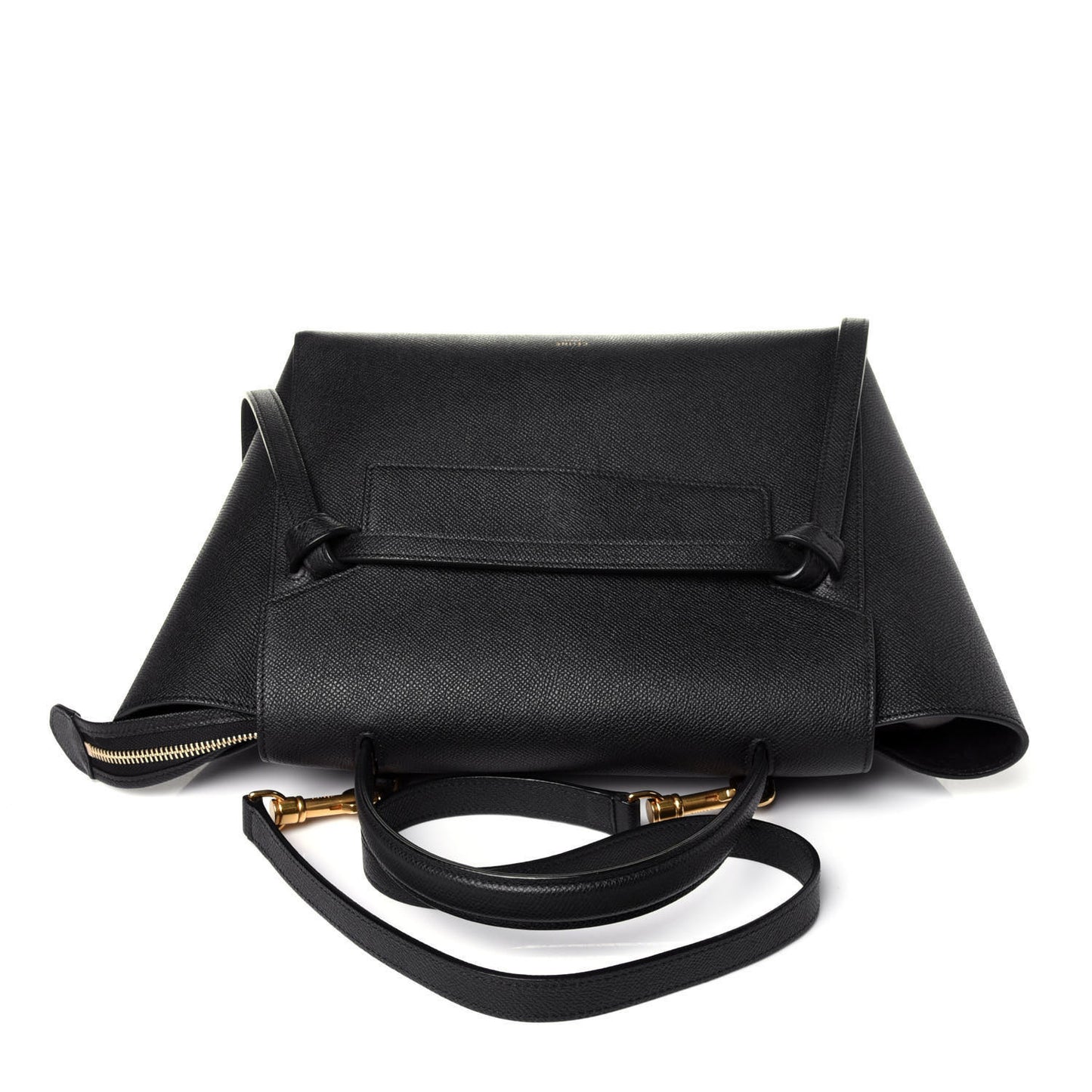 Grained Calfskin Small Belt Bag Black