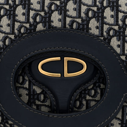 Christian Dior Oblique Fold Over Clutch Blue 7 of 10