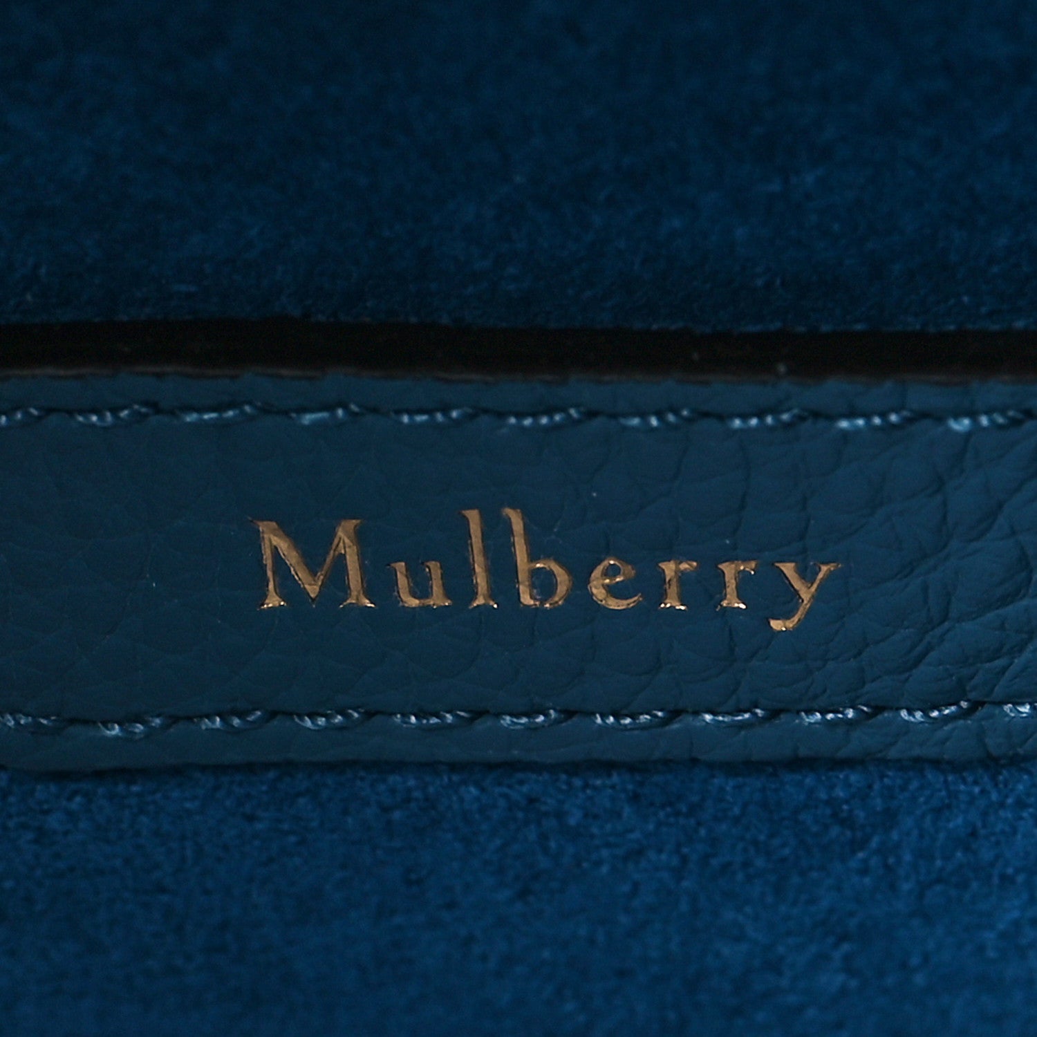 Mulberry Small Classic Grain Mini Zipped Bayswater Blue 6 of 9