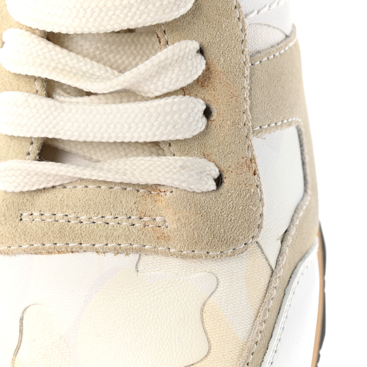 Fabric Suede L'Amour Mens Rockrunner Sneakers 42 White