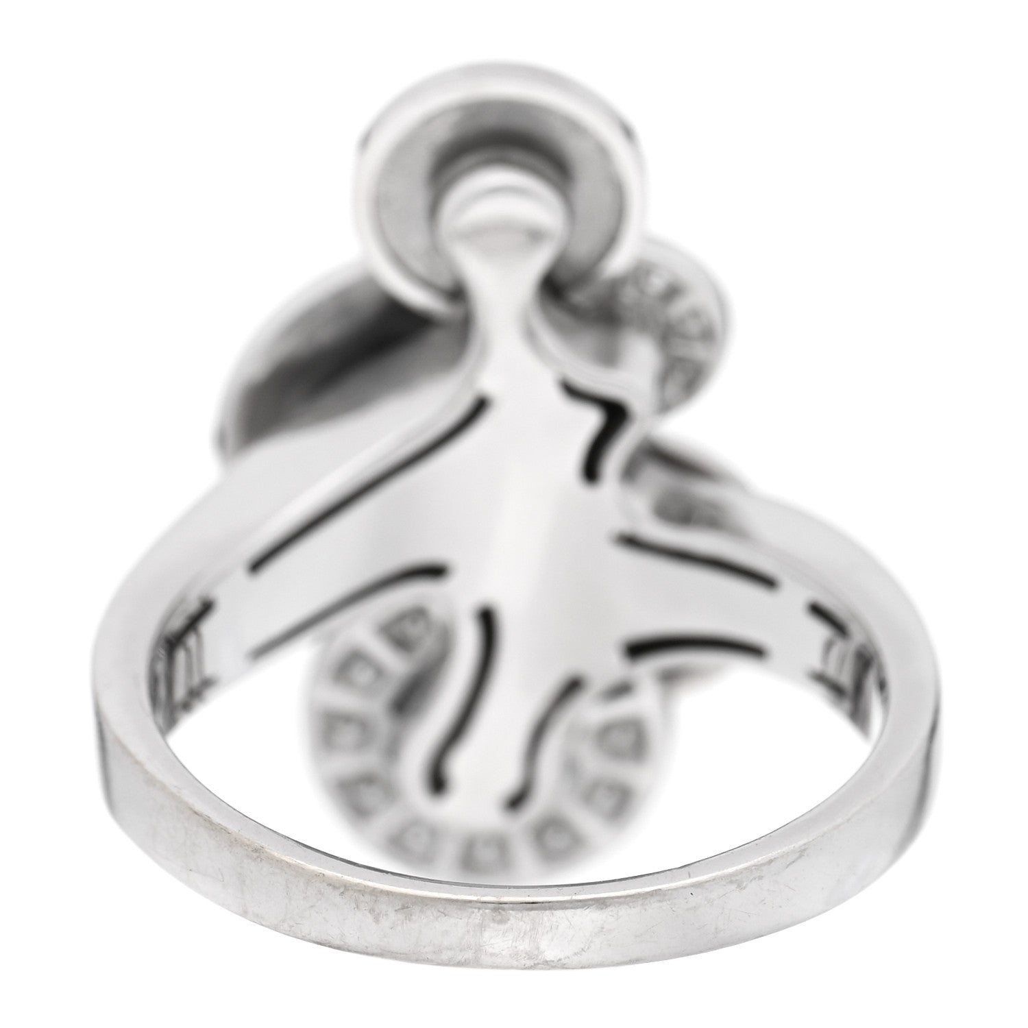 Bulgari 18K White Gold Diamond Cicladi Ring 59 8.75 3 of 5