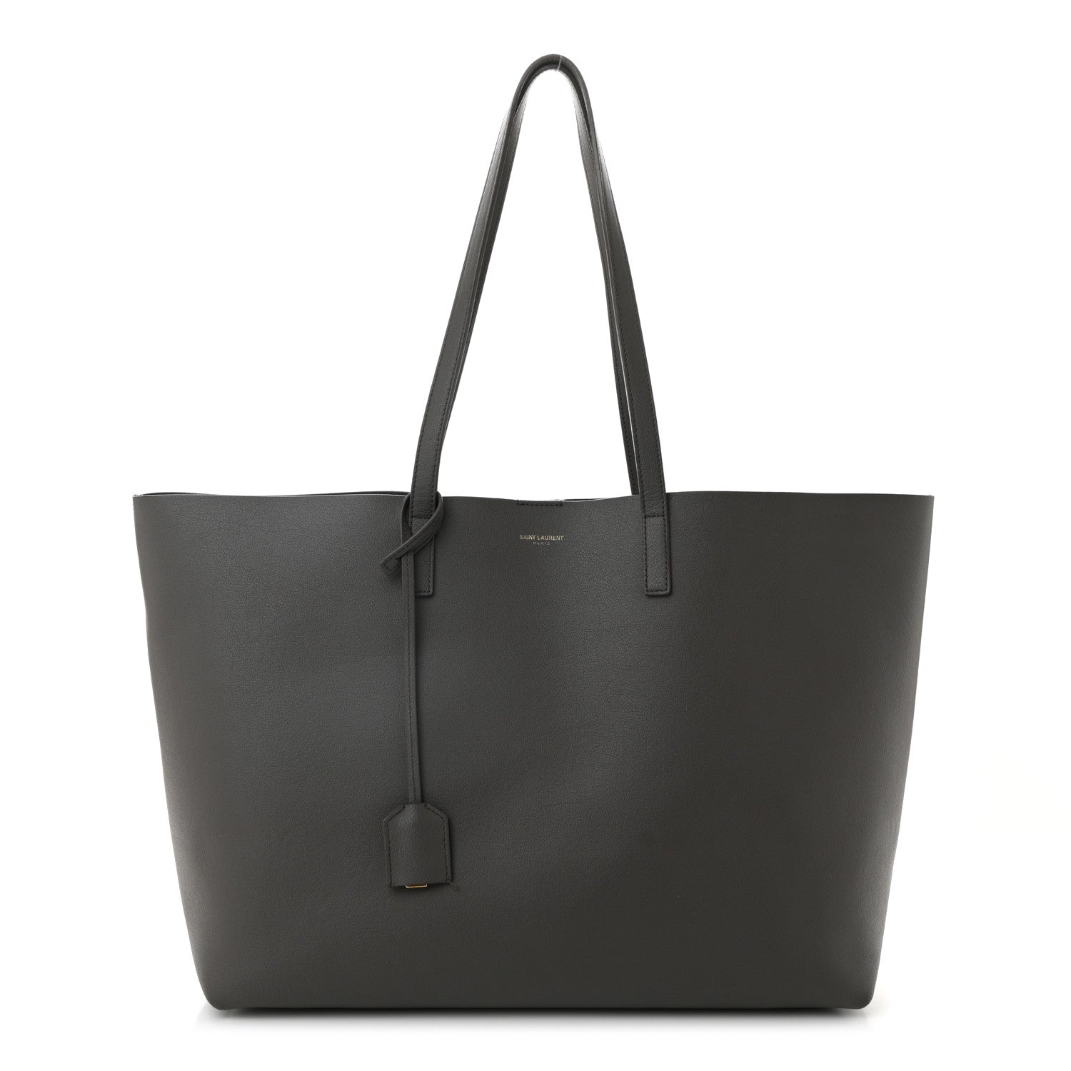Saint Laurent Calfskin Large Shopping Tote Kaki Militaire 1 of 12