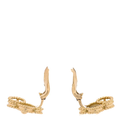 Van Cleef & Arpels 18K Yellow Gold Vintage Alhambra Clip On Earrings 3 of 4