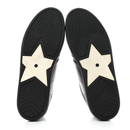 Christian Dior Calfskin Suede Logo Sneakers 40 Black 5 of 9