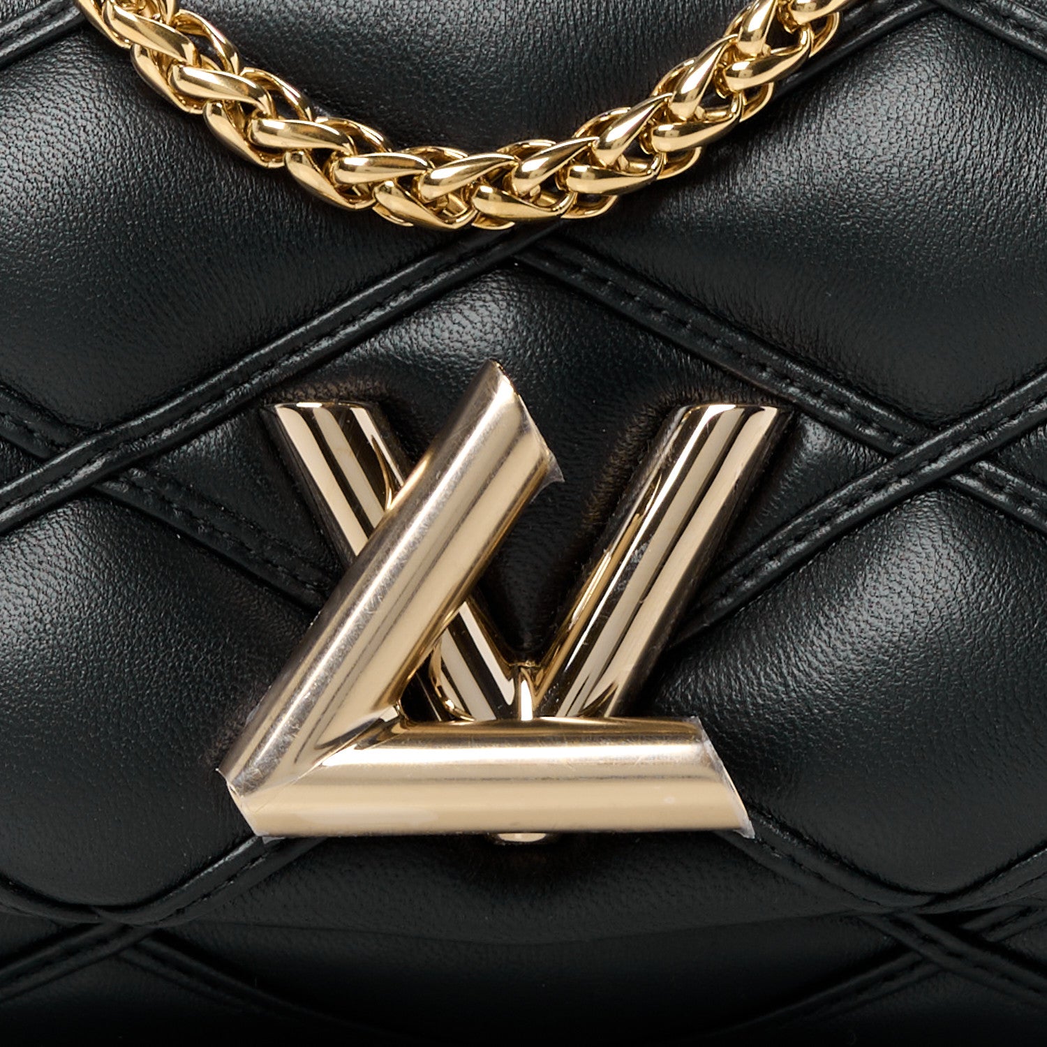 Louis Vuitton Lambskin Malletage Pico GO-14 Black 8 of 11