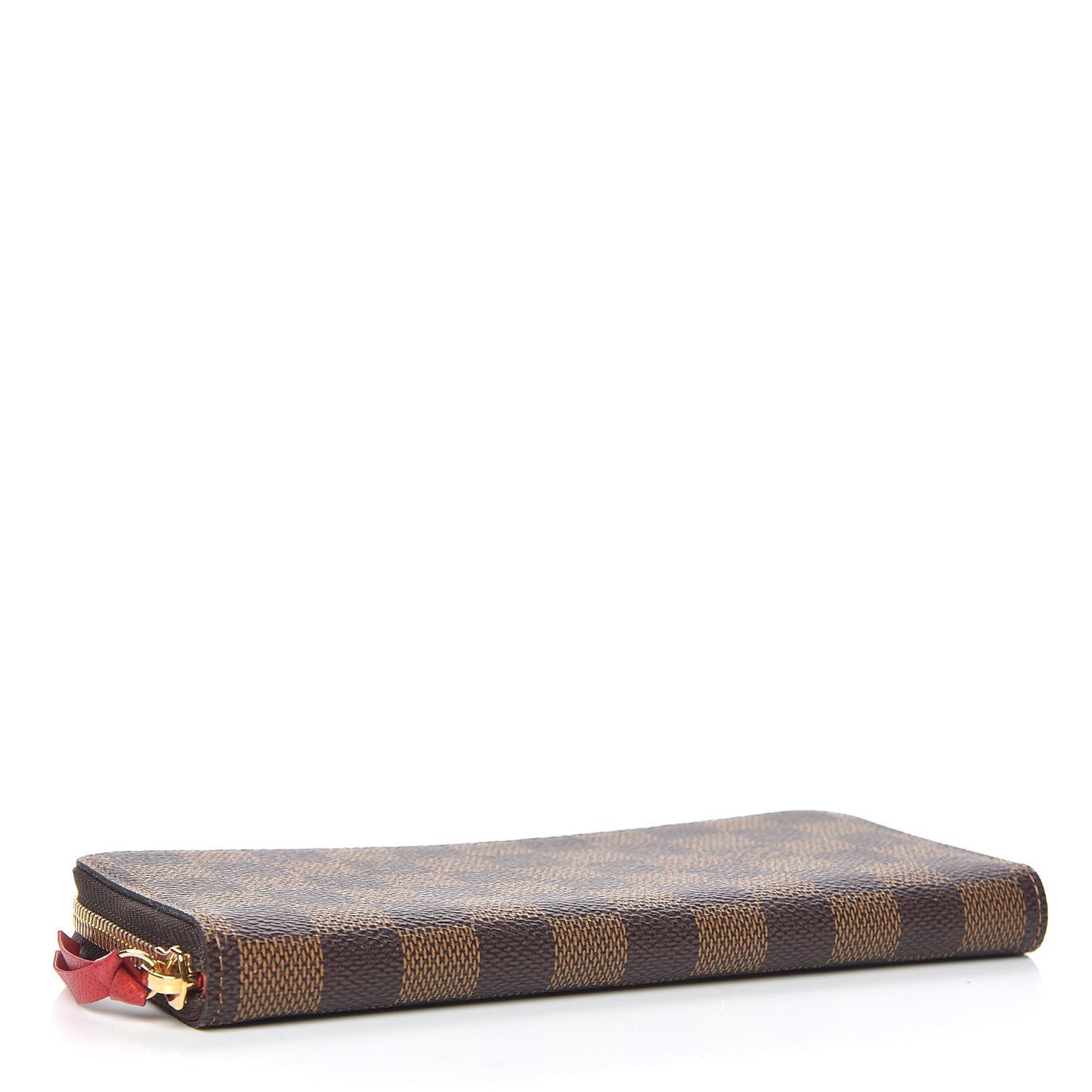 Damier Ebene Clemence Wallet Cherry