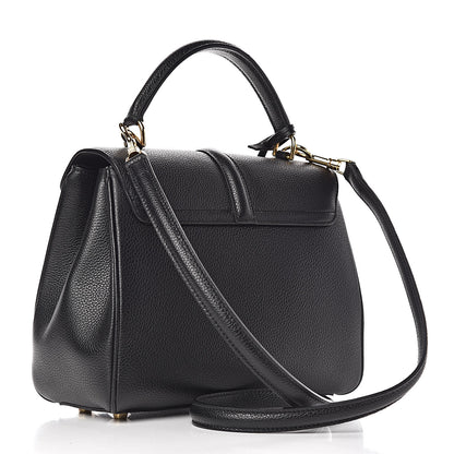 Celine Grained Calfskin Small 16 Top Handle Bag Black 3 of 9