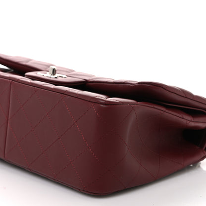 Chanel Lambskin Quilted Jumbo Double Flap Burgundy 10 of 10