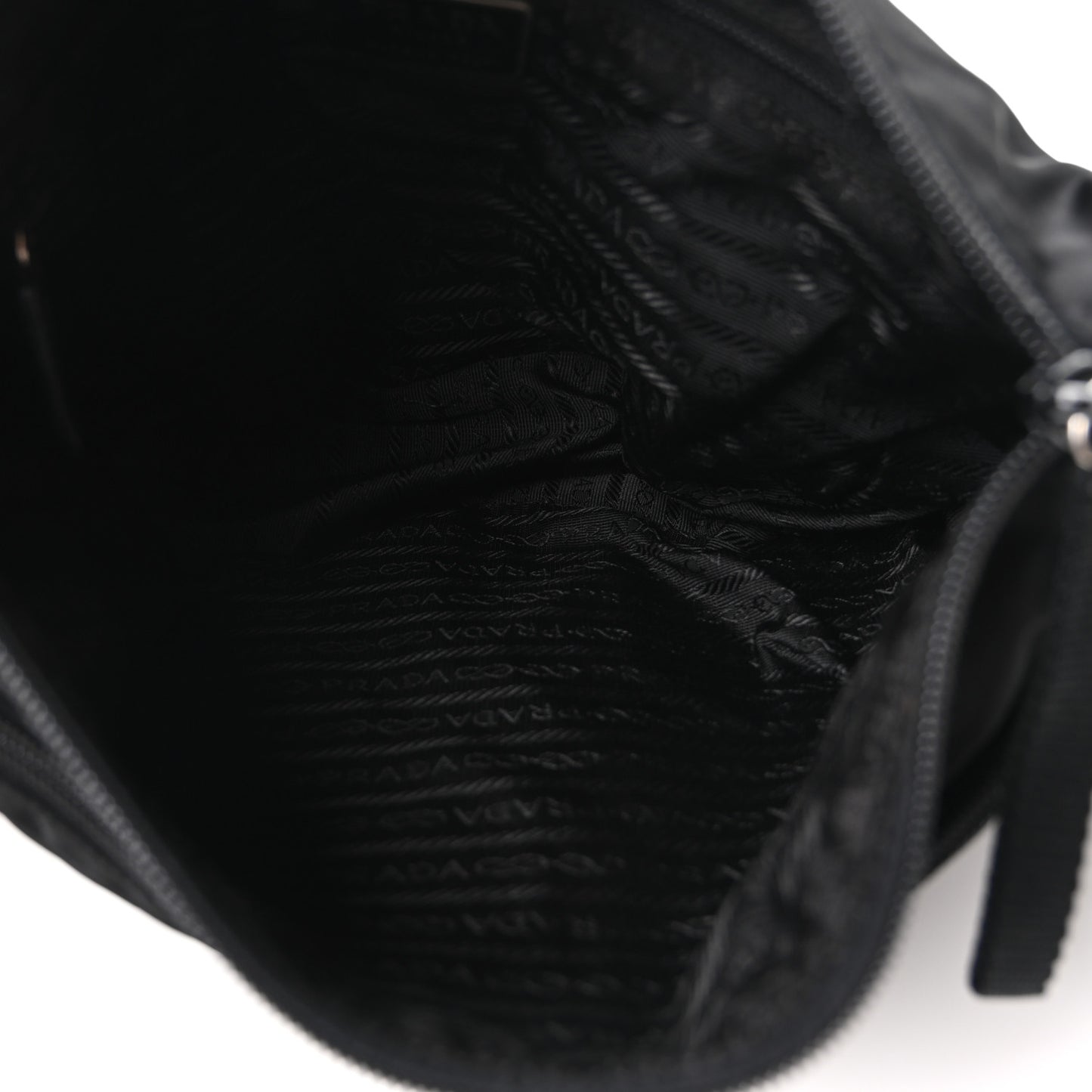 Nylon Vela Tracolla Messenger Bag Black