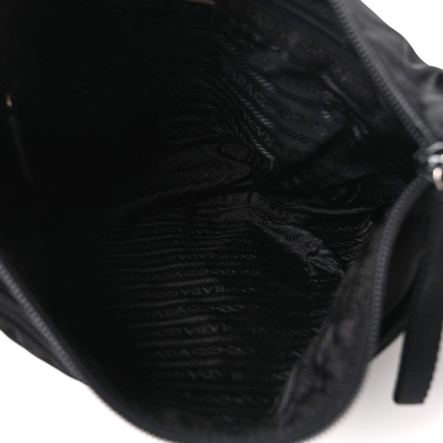 Prada Nylon Vela Tracolla Messenger Bag Black 5 of 9