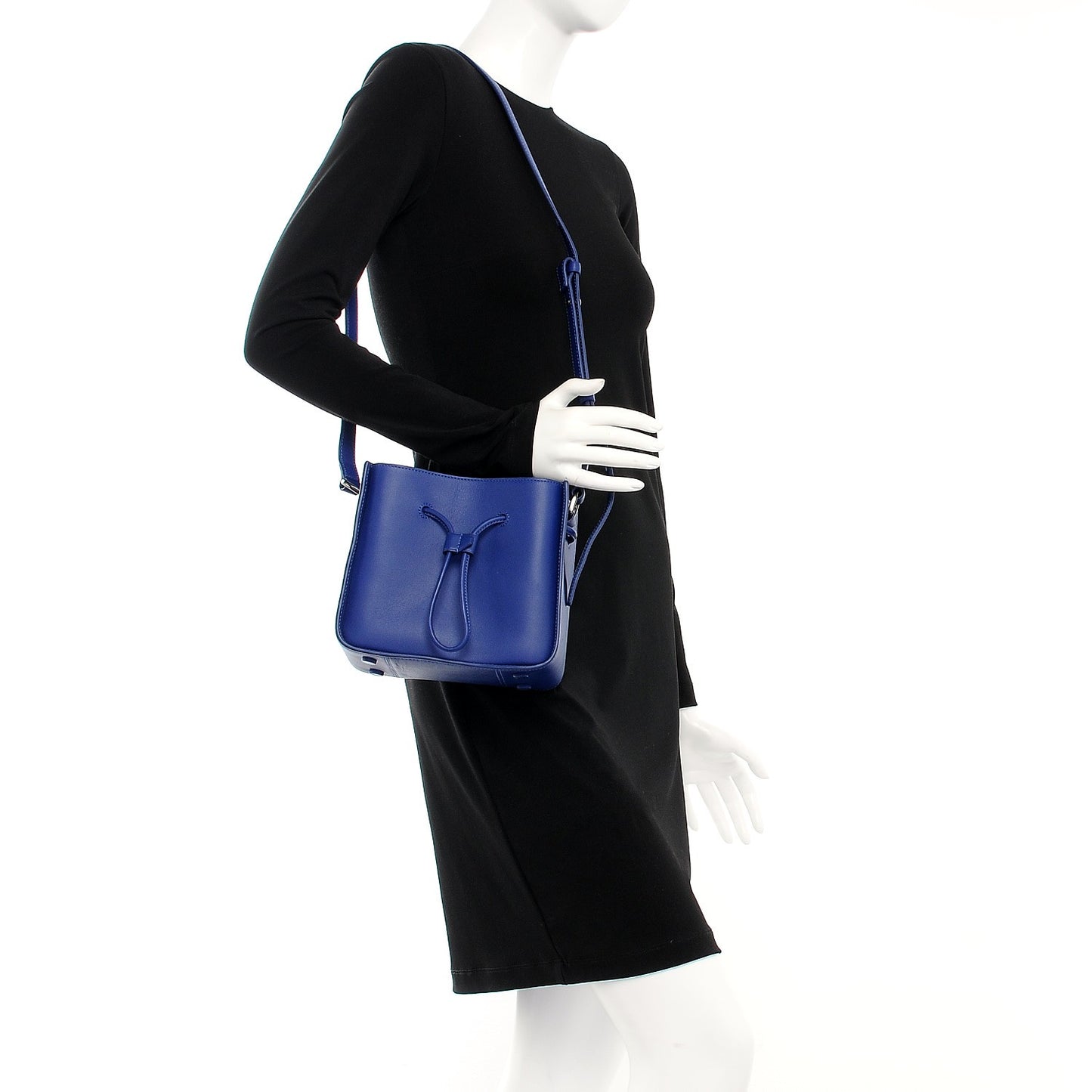 3.1 Smooth Calfskin Soleil Mini Bucket Bag Cobalt