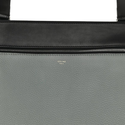 Celine Calfskin Medium Bi-Color Edge Shoulder Bag Almond 7 of 12