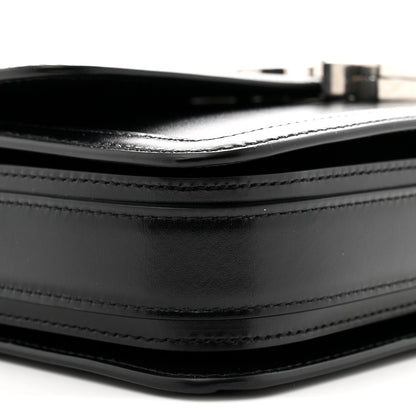 Saint Laurent Box Calfskin Monogram Medium Solferino Satchel Black 9 of 10